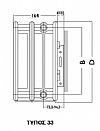 Θερμαντικό σώμα panel Maktek 33/500/1400 4014 Kcal/h
