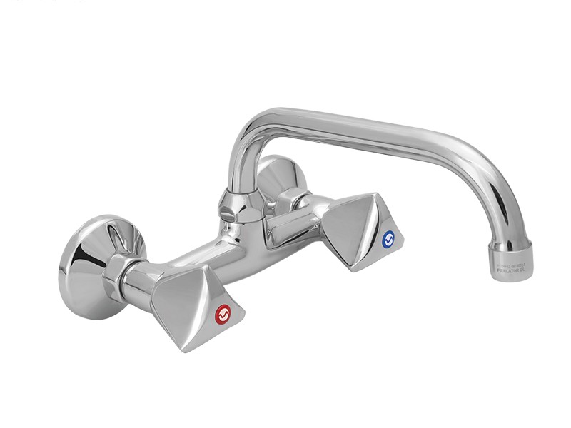 Μπαταρία νεροχύτου τοίχου άνω ροής Modea Milena 00-4102