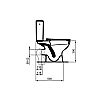 PORCHER NOEBI/VIDIMA 63 cm WCPack Λεκάνη & Καζανάκι ΙΙ ροής ΟΑ με κάθισμα απλό