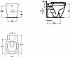 CONNECT 54,5 cm WCPack Λεκάνη ΟΑ & Κάθισμα απλό