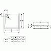 Ultra Flat Τετράγωνη Ντουζιέρα 120x120x4 cm Λευκή 