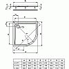 Ultra Flat Γωνιακή Ντουζιέρα 100x100x4 cm Λευκή 