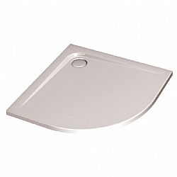 Ultra Flat Γωνιακή Ντουζιέρα 80x80x4 cm Λευκή 