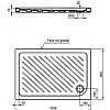 Ideal Vidima Sevafresh Ορθογώνια ντουζιέρα 120x80x7 cm
