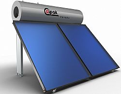 Ηλιακός Θερμοσίφωνας Calpak Prisma 200/4.0 Glass Τριπλής Ενέργειας για Αντλία Θερμότητας